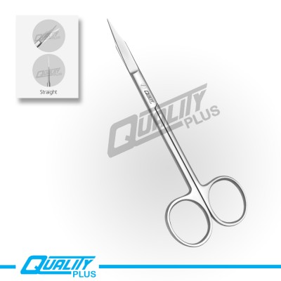 Gum scissors, GOLDMANN-FOX, 13 cm, sharp-sharp Straight