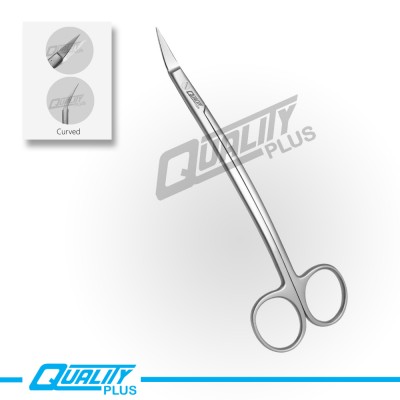 Gum Iris scissors sharp-sharp curved 11cm 110mm Curved