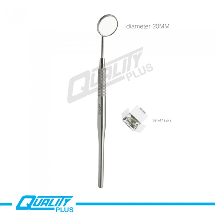 Mouth Mirror with Handle 20mm, 22mm & 24mm Hollow Handle